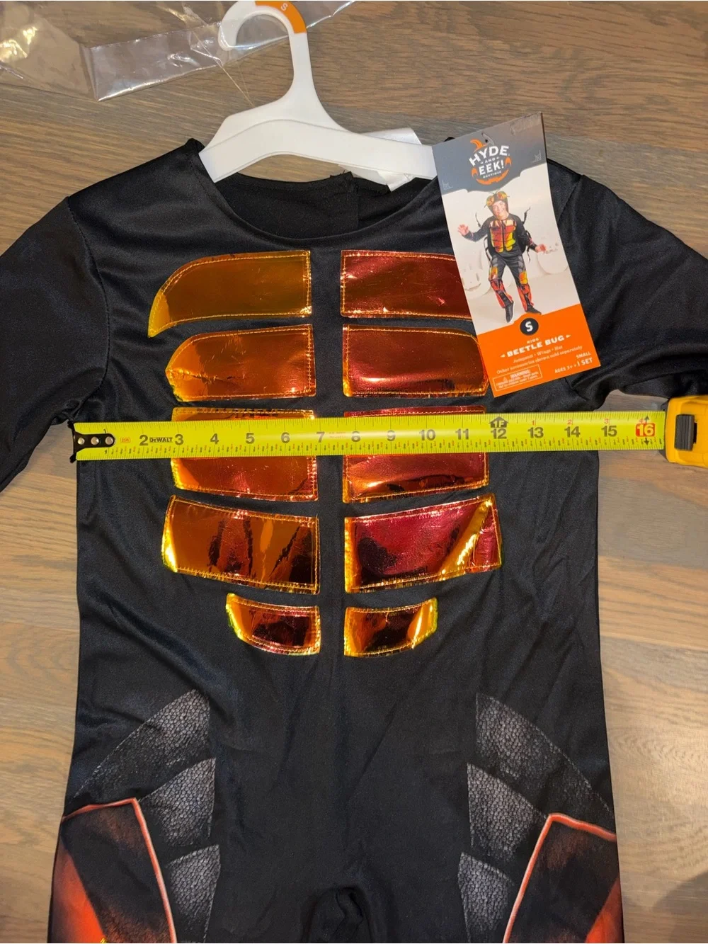 NWT Hyde & EEK Kids Beetle Bug Costume Small Halloween Jumpsuit Set